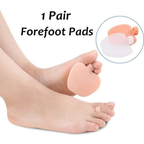 1Pair Durable Professional Silicone Forefoot Pads Healthy Foot Heel Skin Care Women High Shoe Non-Slip Pain Relief Apple Shape