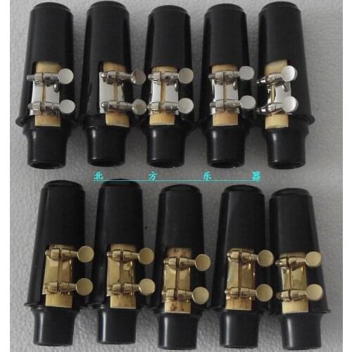 10 set Alto Sax mouthpiece 5 Gold +5 Silver ligature +caps