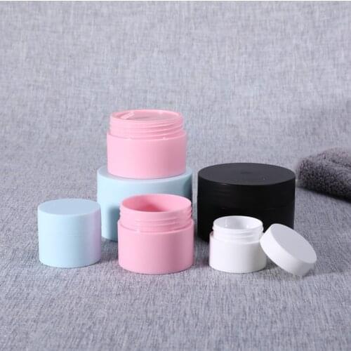 10Pcs 20g Mini Empty Jar Pots Cosmetic Makeup Inner Lid Face Cream Lip Balm Container Solid Refillable Bottles