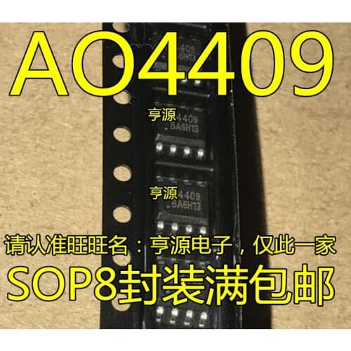10pieces AO4409 4409 SOP8 MOS P