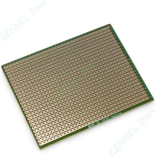 10pcs 70mm x 90mm Copper Strip Prototype Stripboard PCB Printed Circuit Board For Welding Soldering DIY Making