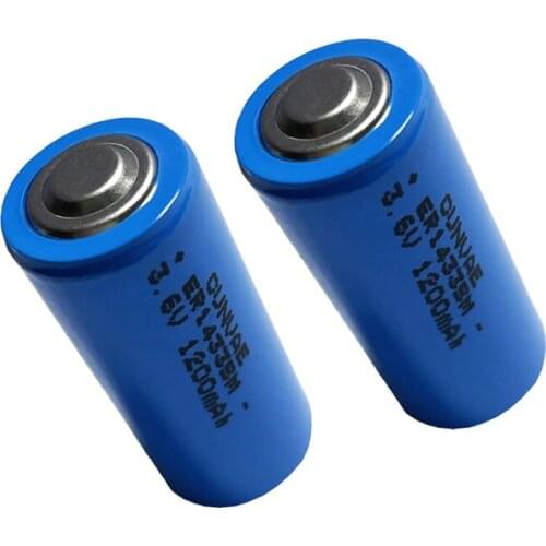 2PCS ER14335M 14335 2/3AA 3.6V 1200mah High magnification Battery Lithium Batteries PCL dry primary cell gas medical device