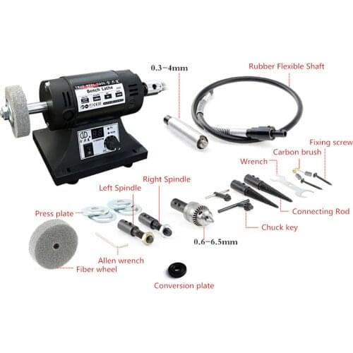 220V Multifunctional Desktop Grinding Cutting machine Woodworking Electric Grinder Polisher 1000RPM Adjustable 0.3-4MM 1200W