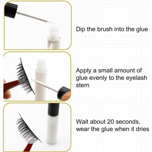 5ML Women Adhesive Waterproof Lasting False Eyelash Glue Eyelid Gel Makeup Tool