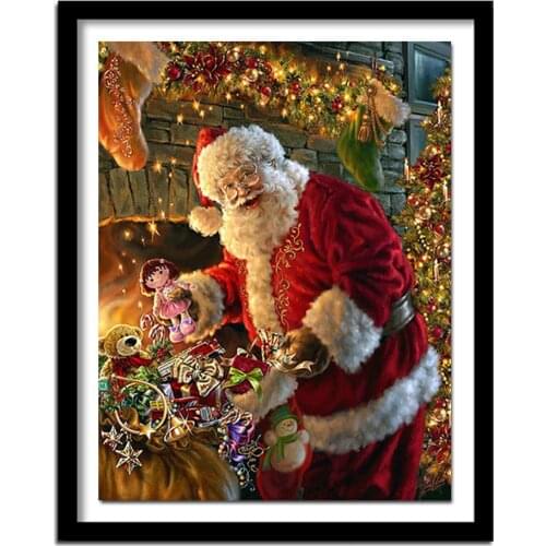 Diamond Embroidery santa claus Christmas gifts DIY Diamond Painting Cross Stitch Picture Rhinestones Full Square Diamond