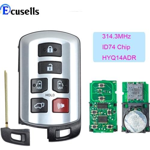 HYQ14ADR 89904-08010 Car Remote Key for Toyota Sienna 2011-2020 Smart Car Key 314.3mhz ID47 Chip