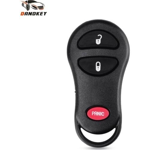 Dandkey 3 Button Keyless Entry Car Remote Key Shell Fob Case For Chrysler Voyager Cruiser For Dodge Ram Dakota Jeep Cherokee