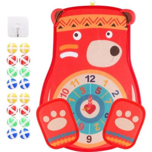 Kid Montessori Education Dart Board Velcro Target Toy for Child Develop from 3 Math Learning Game Preschool Baby Count Foldable