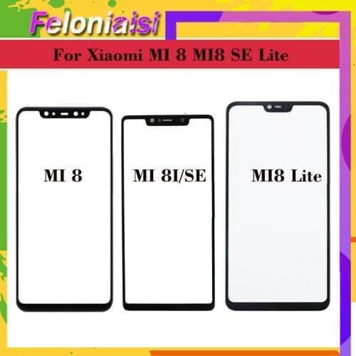 For Xiaomi MI 8 MI8 SE Lite Youth Pro MI8 Mi8i Touch Screen Panel Front Outer Glass Lens Touchscreen NO LCD Digitizer