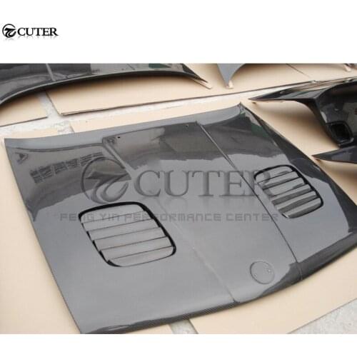 E30 M3 3 series Carbon Fiber Front engine Hood car Bonnets engine Covers with vents for BMW E30 325i 1982-1994