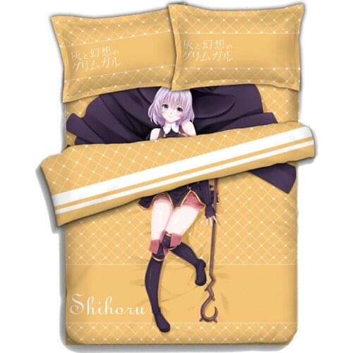 Grimgar of Fantasy and Ash Anime Bedding Sheet Bedding Sets Bedcover Pillow Case 4PCS