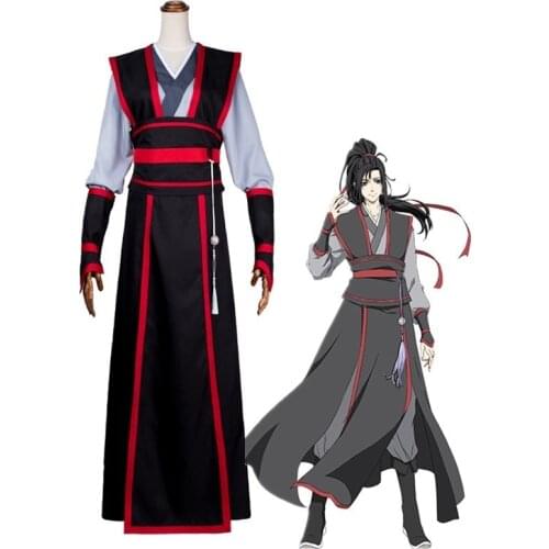 Mo Dao Zu Shi Wei Wuxian Young Cosplay costume Grandmaster of Demonic Cultivation Hanfu anime clothing wig custom made size