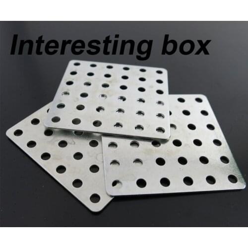Square iron sheet gearbox material DIY technology model accessories remote control car design homemade toys connector