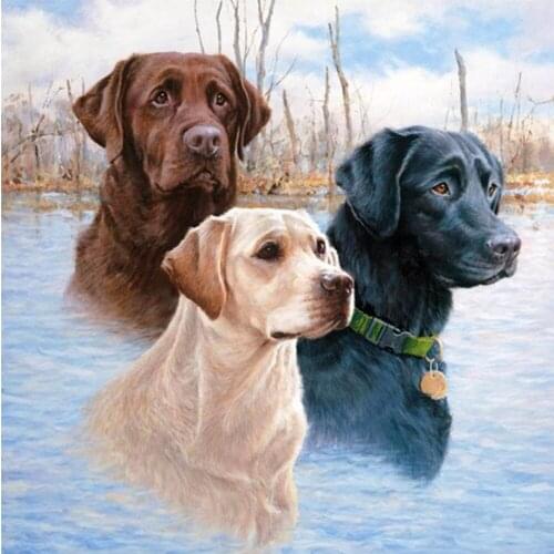 LI LOYE Diamond Embroidery Dog Full Square Diamond Mosaic 5D Diamond Painting Cross stitch Wall Sticker Paintings pattern FZ842