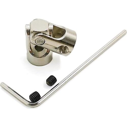 Metal Universal Shaft Coupling Steering Joint Universal Connector Toy Car Boat Model DIY Accessory (Many Size Available)