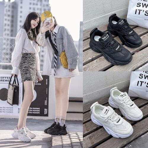 2021 Autumn New-Style Foundation White Shoes Womens Ins Student Breathable Shoes Womens Platform Sneakers