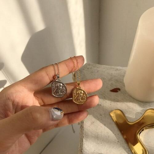 Exquisite 100% Authentic 925 Sterling silver WHITE/Gold owl pendant necklace irregular vintage Animal Gift Fine Jewelry TLx366