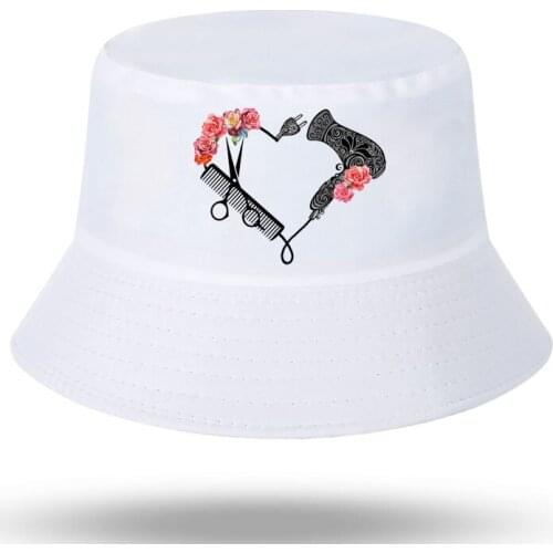 Hairdresser Shirt Funny Hairtylist Print Cute Stylist Men Women Bucket Hat Outdoor Sunscreen Beach Hat Sun Hiking Fishing Cap