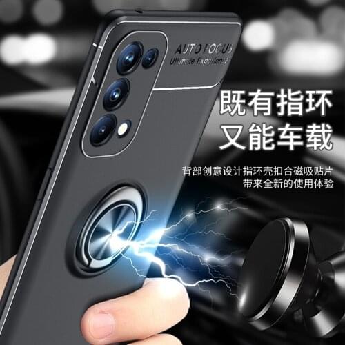 360 Magnetic Metal Ring Bracket Case For OPPO A54 A74 A94 5G A93 A53 A5 A9 2020 A72 A92 A5s AX7 Soft TPU Shockproof Back Cover