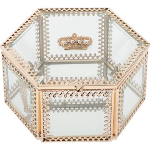Clear Travel Make-up Jewelry Storage Box Container for Earring Pins Teens