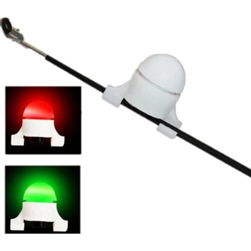 Night Fishing Strike Alert LED Luminous Alarm Fishing Rod Warning Light Fishing Tools Bite Fish Alarm Waterproof Bait Reminder