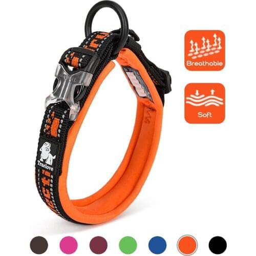 Reflective Nylon Pet Dog Collar for Dog Soft Neoprene Strong Dog Puppy Pet Collars