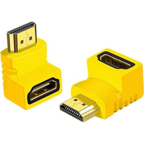 HDMI Male to HDMI Female HDMI Adapter, 90 Degree Right Angle elbow Converter for PS4 PS3 HDTV HDMI Cable 4K HDMI 2.0 extenster