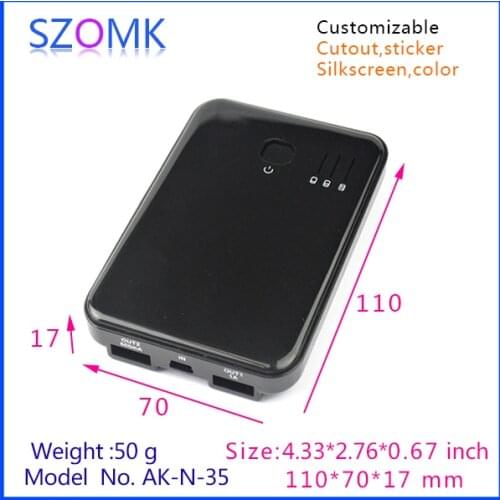 Usb electrical wireless sensor box (4 pcs) 110*70*17mm szomk new abs plastic enclosure box, hot selling Instrument control box