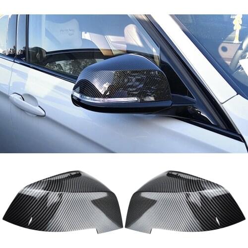 1 Pair Carbon Fiber Car Rear View Mirror Cover Cap For Bmw F20 F22 F30 F31 F32 F33 F36 F34 F35 Side Mirror Cover Trim 5116