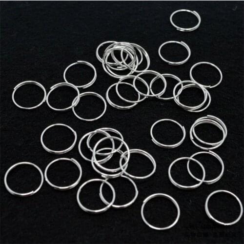 11mm Silvery/Gold/Bronze Metal Rings Octagon Beads Lamp Connectors Components