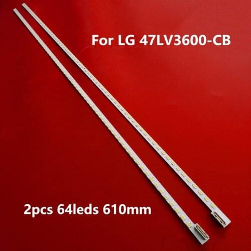 2 PCS*64LED LED backlight strip 47"V6 Edge 6920L-0089B 6920L-0089A for 3660L-0369A LC470EUN SD F1 LED47T36X3D