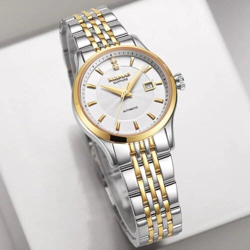 RUIMAS Zegarek Damski Fashion Woman Gold Watch 2018 Mechanical Women Watches Luxury Classic Ladies Wrist Watches Female Clock