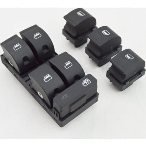4pcs/set Power Master Window Panel Switch Control Set For AUDI A4 B6 B7 Sedan