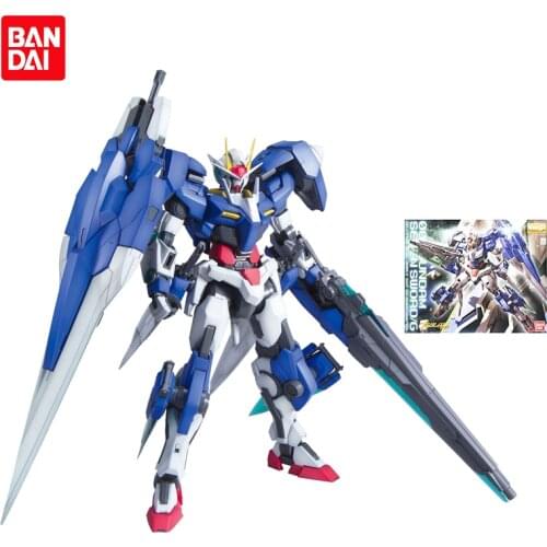 Bandai Gundam MG 1/100 Seven Sword 00 Gundam Genuine Gunpla Action PVC Model Figura Anime Figure Toys kid Model Kit Collection