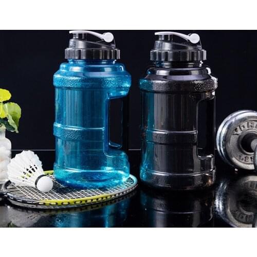 2500ml Large Capcity Water Bottle Shaker Bottle with Handle Outdoor Fitness Running Gym Training Plastic Sports Bottles
