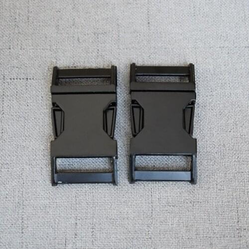 1 Pieces 20mm Black Metal Quick Side Release Buckle Backpack strap Buckle use for bag luggage backpack dog collar