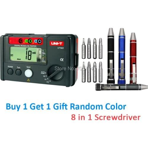 UNI-T UT582 Digital Multimeter RCD ELCB Tester AUTO RAMP Leakage Circuit Breaker Meter