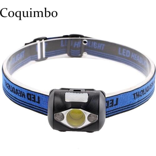 Coquimbo Mini Headlamp LED Flashlight LED Strip Light 4 Modes head lamp Torch Lanterna Head light For Camping Hunting