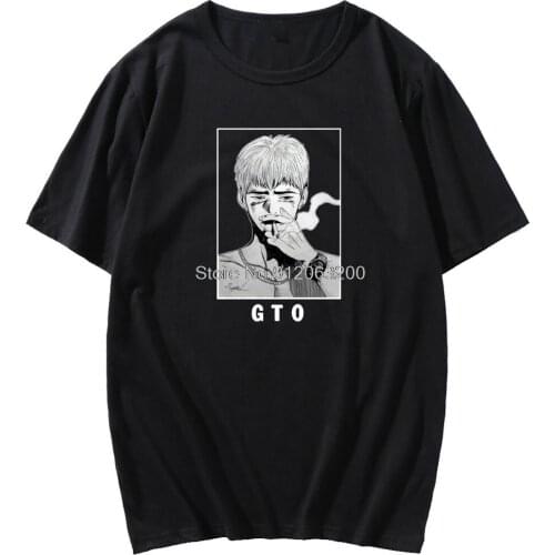 Harajuku GTO Great Teacher T Shirt Casual Unisex Short Sleeve T-shirt Japan Anime Fashion Tshirt Male Oversized Hip Hop Tops