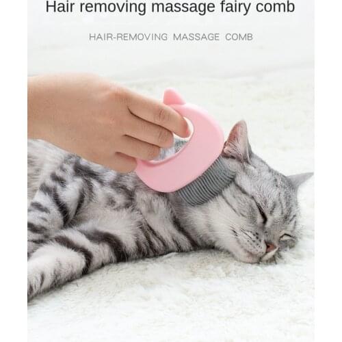 Cat-related Products Cat Massage Comb Pet Grooming Comb Cat with Hair Remover Cat Ear Shell Comb Pet Comb