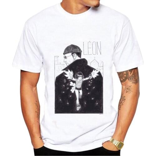 Leon：The Professional Print T-Shirt men 90s Harajuku Cartoon T-shirt men Short Sleeve Summer Clothes