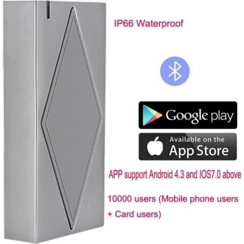 S5-BT 10000 user Bluetooth Metal Case IP66 Standalone Access Control support google aaple app sotre