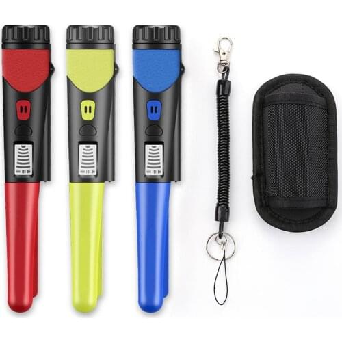 Metal Detector Effective Hand-held Metal Tester Scanning Gold Finder Detecting Treasure Audible Vibrating Alarms With Bracelet