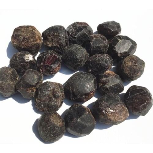 Natural rough Garnet crystal stone Raw semiprecious Tumbled stone