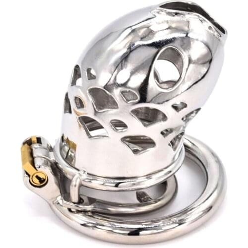 2021 New Metal Big Male Chastity Cage BDSM Bondage Belt BDSM Lock Cock Devices Mens Penis Rings Fetish Lockable Sex Toys Shop