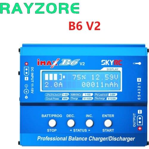 Original SKYRC IMAX B6 V2 6A 60W Balance Charger Discharger For DJI Mavic TB4X NiMH NiCD LiHV NiCd PB Li-ion Battery Charger