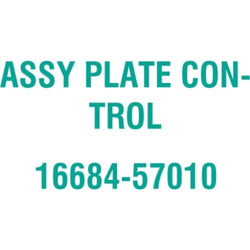 For Kubota 16684-57010 ASSY PLATE CONTROL