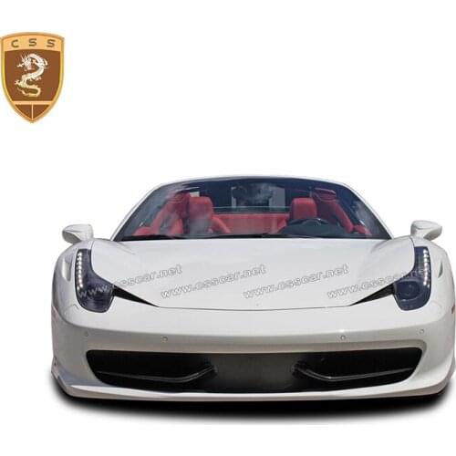 2 pcs Carbon Fiber front bumper For Ferrari 458 Front wings 2011-2013
