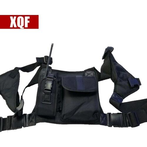 XQF Walkie Talkie Tactical Nylon Bag Radio Case Holster Pouch for Motorola Kenwood CB Radio BaoFeng UV-5R GT-3 UV-82 BF-888S
