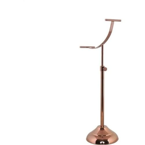 Polished Shoe Holder Display Stand Shelf Metal Sandal Riser Display Rack Boutique Exhibition Store Fixture Window Display Props